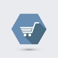 vector modern flat icon with long shadow N34