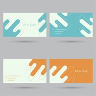 Trendy business card template N13
