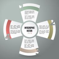 Infographic background with cool labels N2