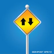Arrow signpost vector