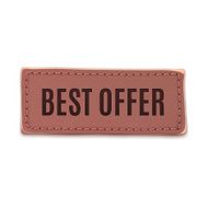 Best offer old vintage handmade leather label