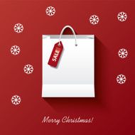 Christmas shopping vector illustration