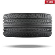 Top view of Realistic rubber tire symbol Vector Illustration