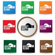 Credit card sign vector N2