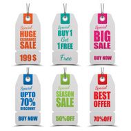 Set of tags for sale N2