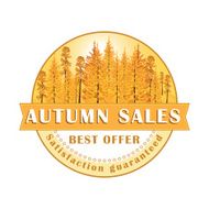 Autumn Sales Stamp Label