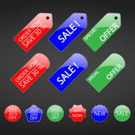 Set of tags for sale N4