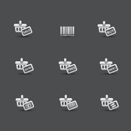 Shopping icons vector N2