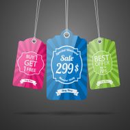 Set of tags for sale N7