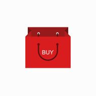 vector modern shopping buy icon on white N2