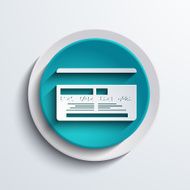 vector modern blue circle icon Web element N7