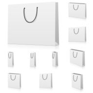 Blank Paper shopping bags N2