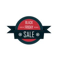 Black friday badge with ribbon N2