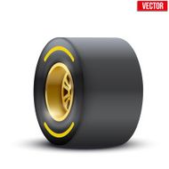 sports car wide wheel vector illustration N2
