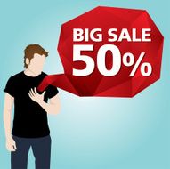 ATTACK BIG SALE 50 Prism Bubble Vector N2