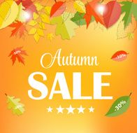 Autumn Sale Concept Vector Illustration N3