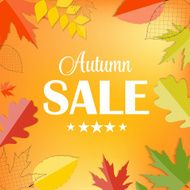 Autumn Sale Concept Vector Illustration N4