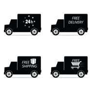 delivery icon truck and shipping vector illustration