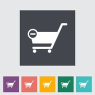 Cart flat single icon N2