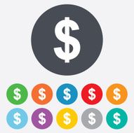 Dollar sign icon USD currency symbol N4