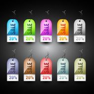 vector sale tag