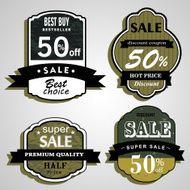 Sale labels Vector N10