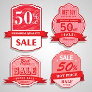 Sale labels Vector N11