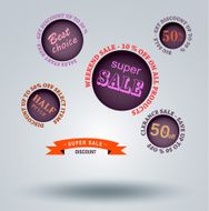 Sale labels Vector N13