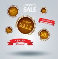 Sale labels Vector N15