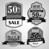 Sale labels Vector N20