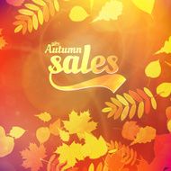Autumn sale design template N4