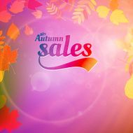 Autumn sale design template N5