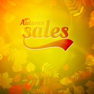 Autumn sale design template N6