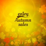 Autumn sale design template N12