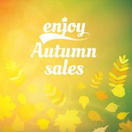 Autumn sale design template N14