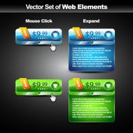 web glossy button