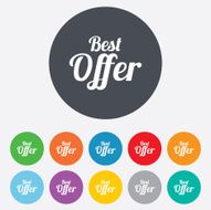 Best offer sign icon Sale symbol N4