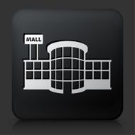 Black Square Button with Store Plaza Icon N2