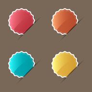 Set of Colorful Vector stickers