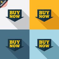 Buy now sign icon Online buying arrow button N5