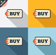 Buy sign icon Online buying Euro button N5