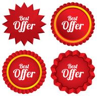 Best offer sign icon Sale symbol N5