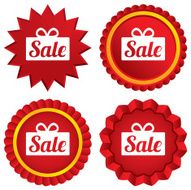 Sale gift sign icon Special offer symbol N4