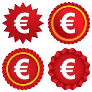 Euro sign icon EUR currency symbol N8