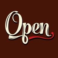retro open sign N3