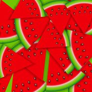 Background from Watermelon Vector Illustration N7