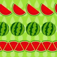 Background from Watermelon Vector Illustration N8