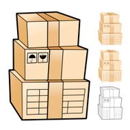 Different styles of Delivery Box Sets