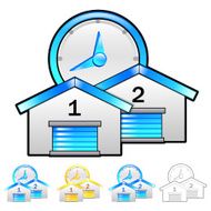 Delivery Item Distribution storage Illustration