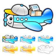 Airplane delivery Illustration